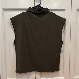 Madewell Ruched Mockneck Tank - Size L